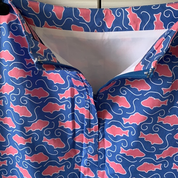 Vineyard Vines Preppy Fish Print Skirt Blue & Pink 🌸Host Pick🌸 - Picture 5 of 7